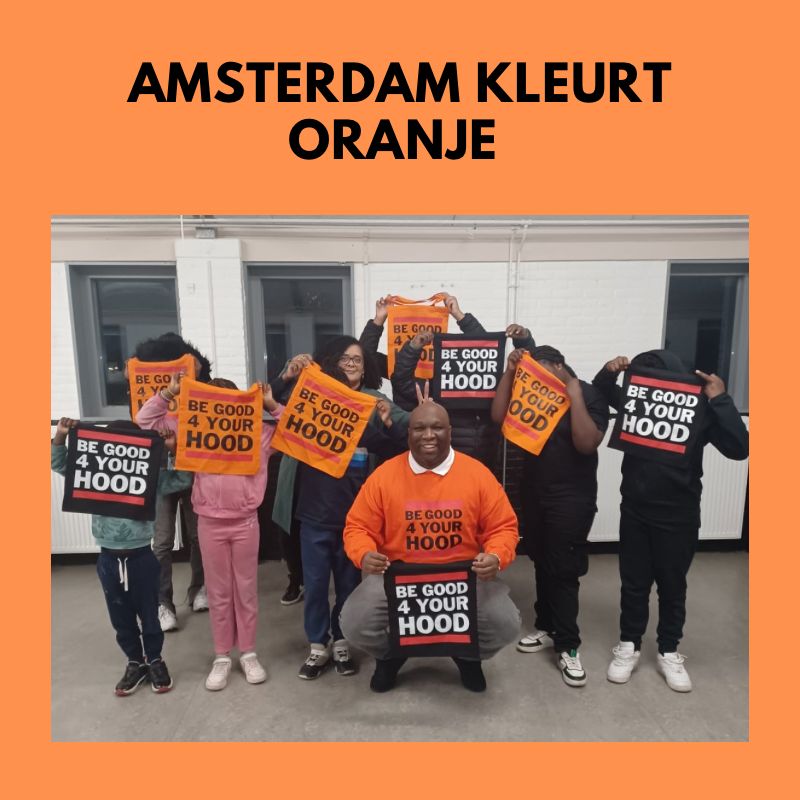 Amsterdam kleurt  oranje